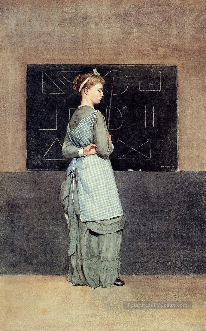 Tableau noir réalisme peintre Winslow Homer Peintures à l'huile